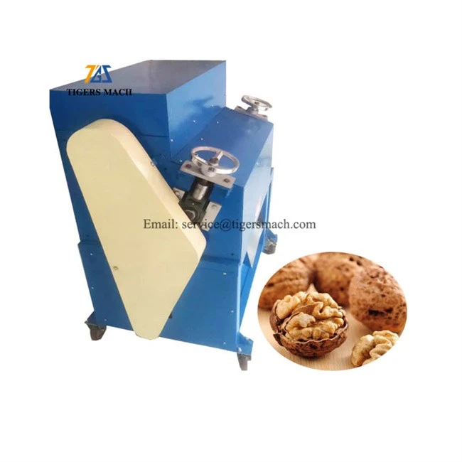 Line for processing walnut, walnut breaking shelling, peeling process plant, shelled breaker walnut machine